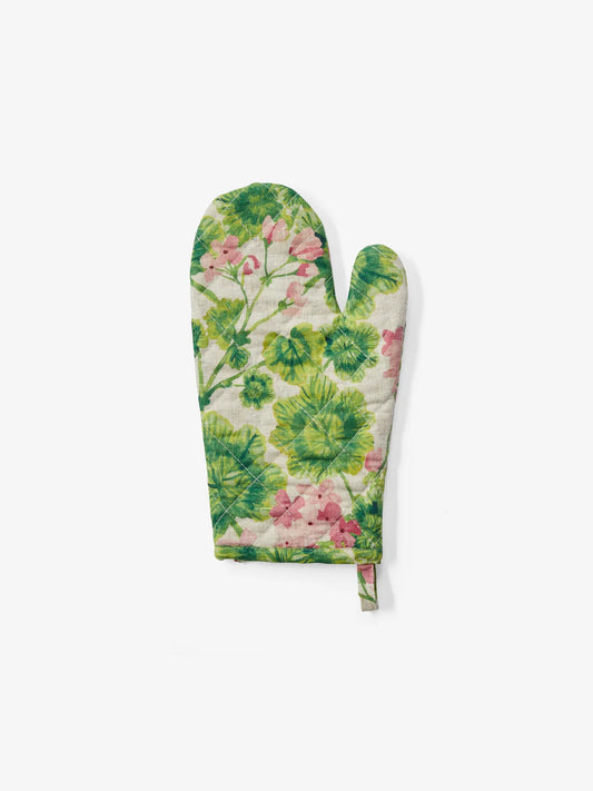 Bonnie and Neil Geranium Oven Mitt