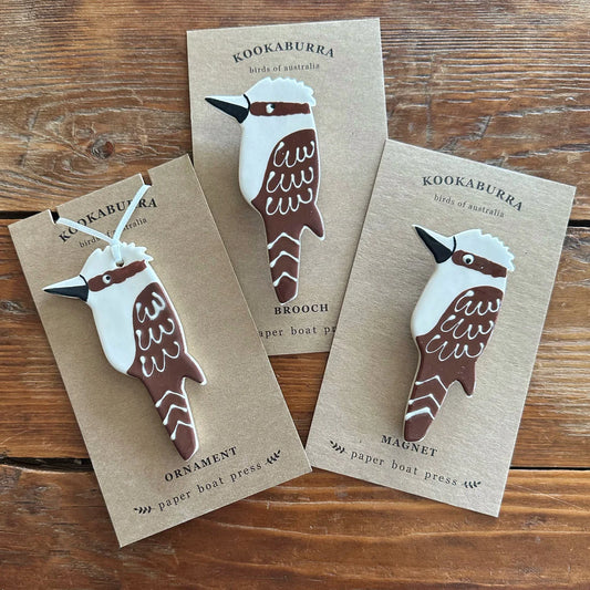 Paper Boat Press Ceramic Kookaburra
