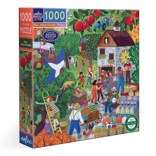 Eeboo 1000pc Puzzle - Fall Apple Pick