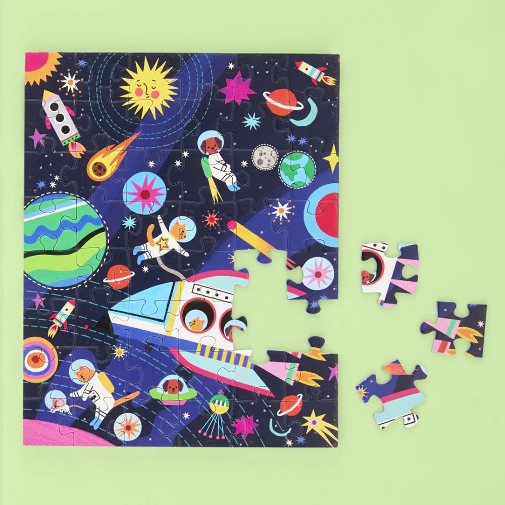 WerkShoppe Snax 48pc Puzzle - Pets in Space