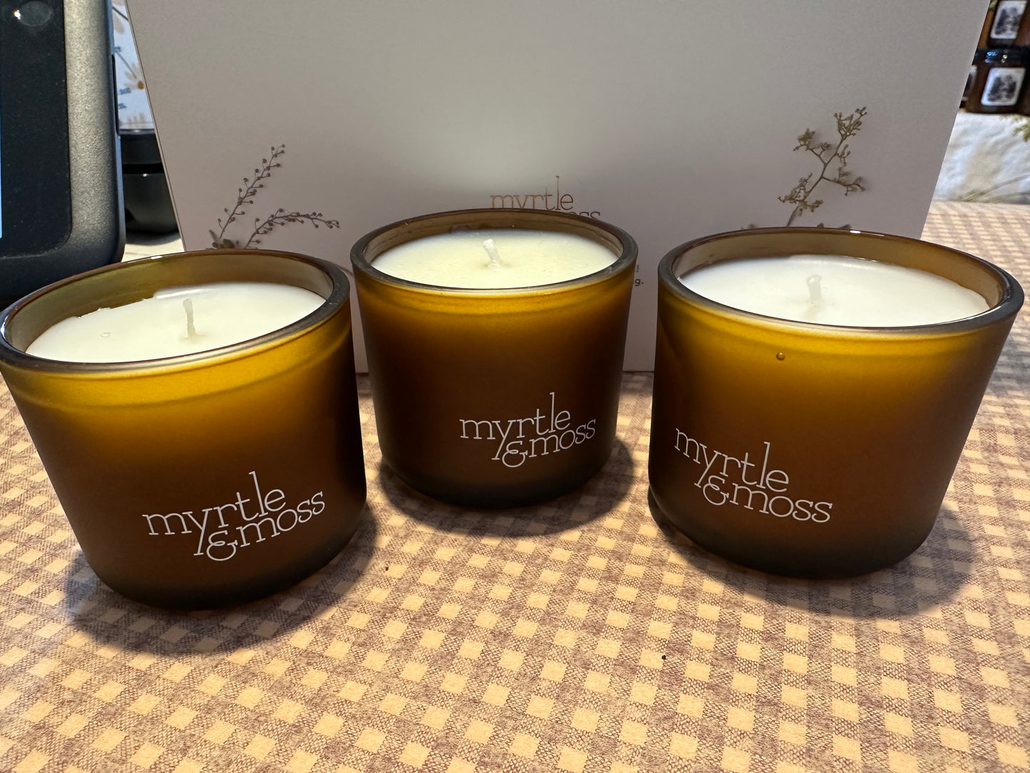 Myrtle and moss mini candle - no box