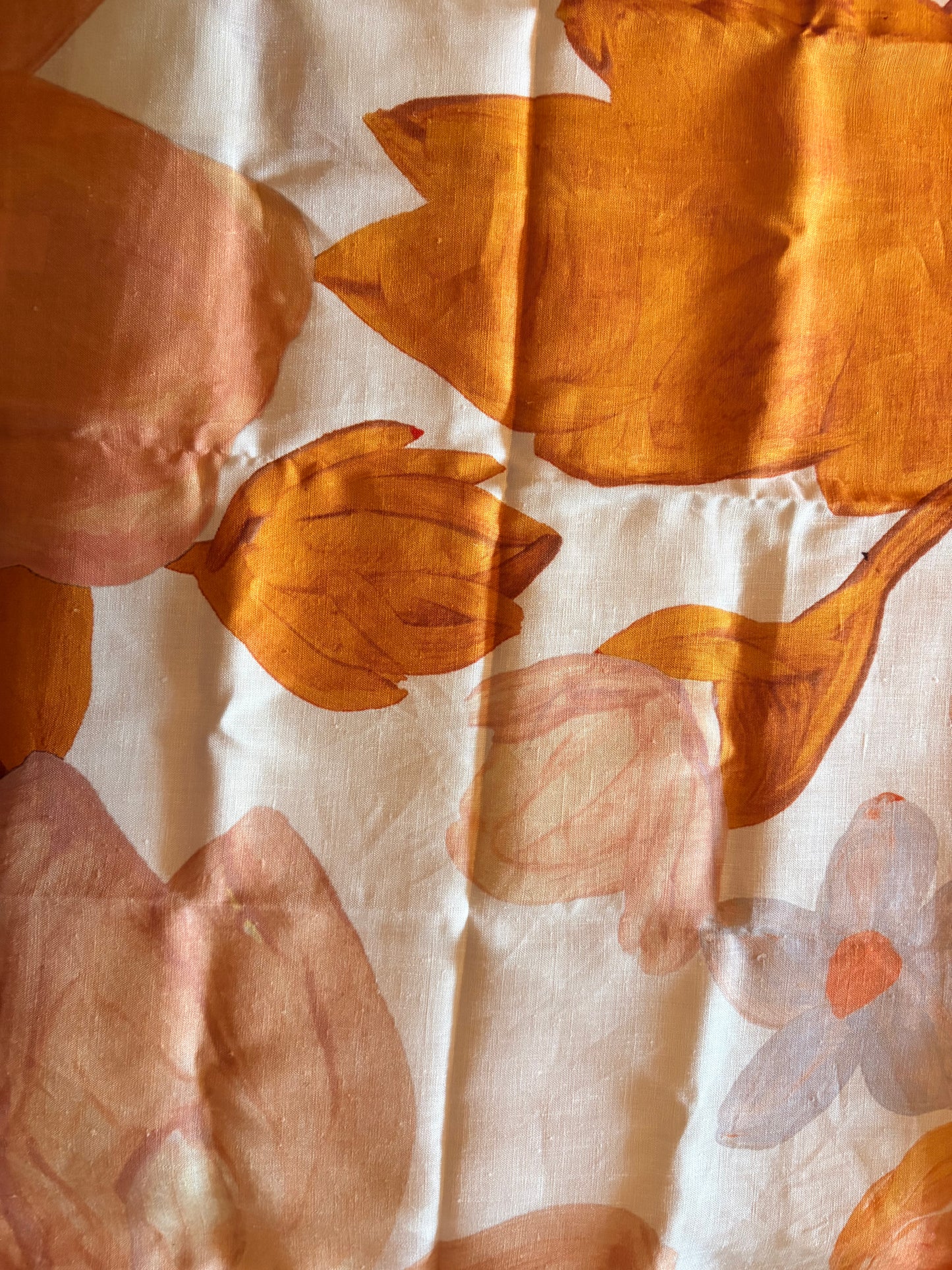 Warm Tones Linen Floral Pillowcases