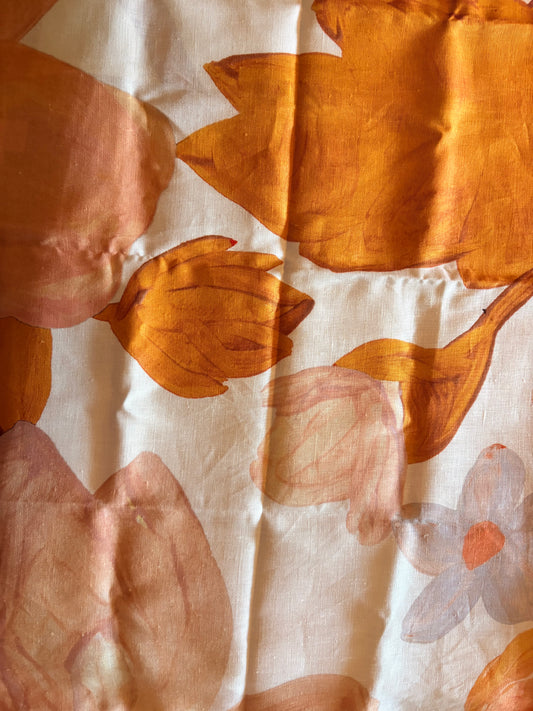 Warm Tones Linen Floral Pillowcases
