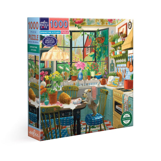 Eeboo 1000pc Puzzle - Spring Time Kitchen