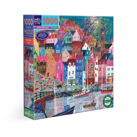 Eeboo 1000 piece puzzle - Scottish Isle