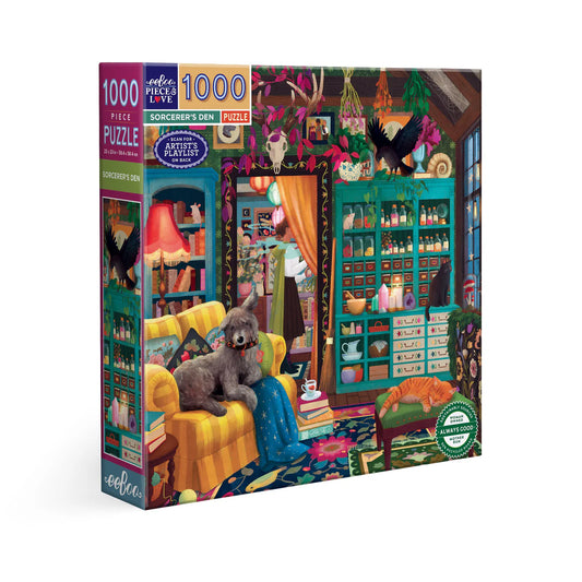 Eeboo 1000 piece puzzle - Sorcerer’s Den