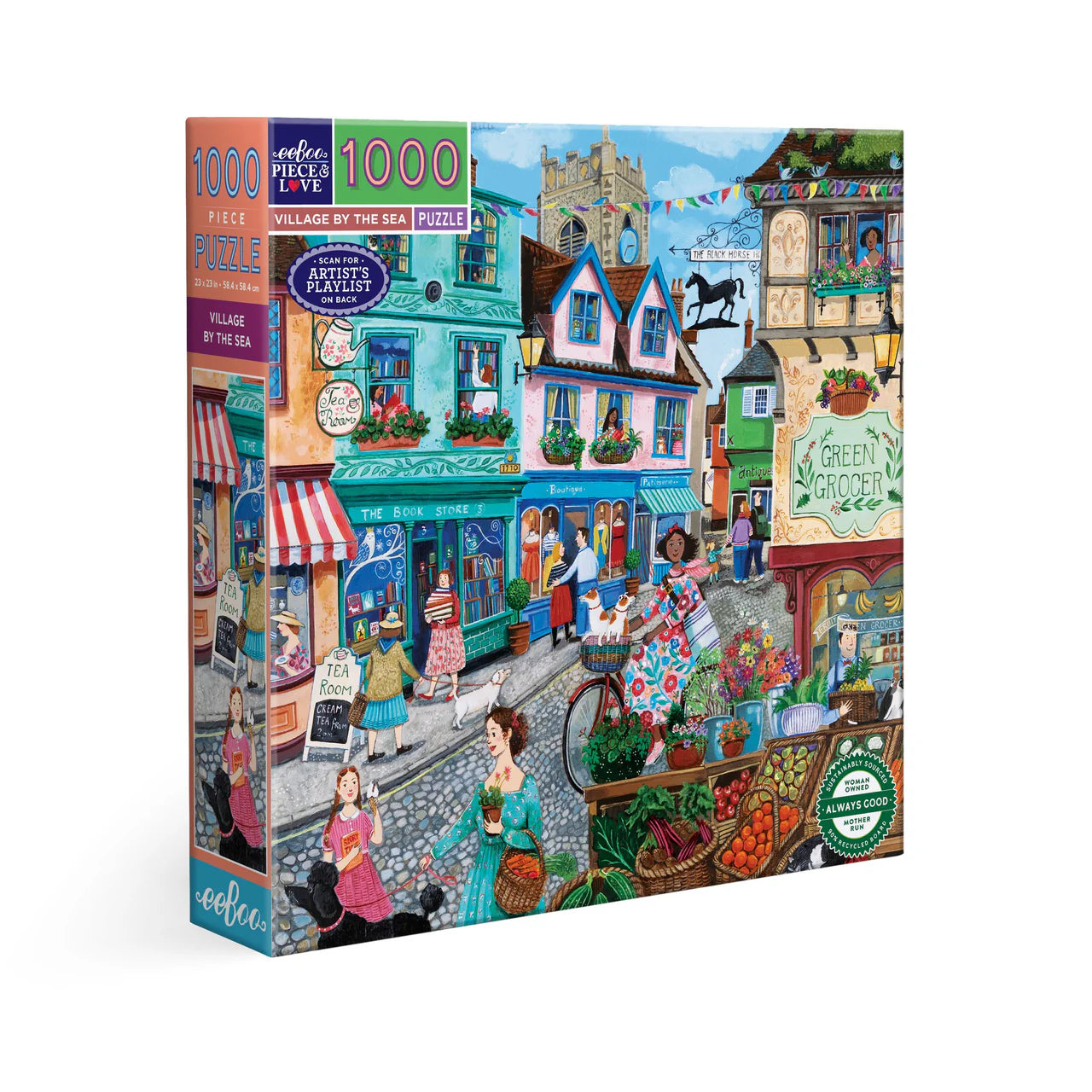 Eeboo 1000 piece puzzle - Village by the Sea
