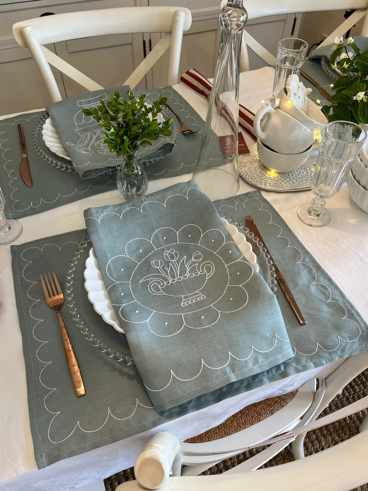 Tulip Plate Linen Placemat