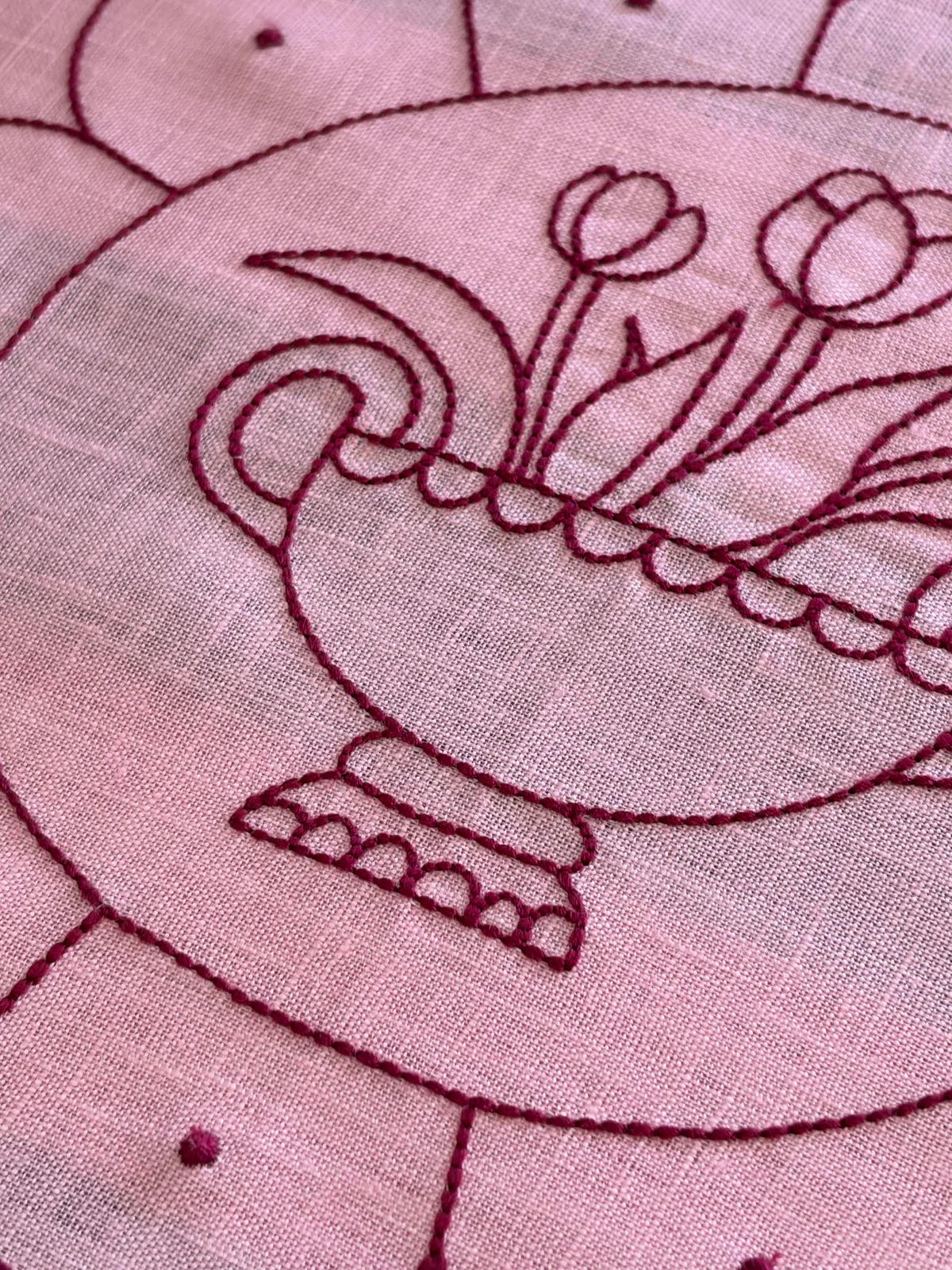 Tulip Plate Linen Placemat