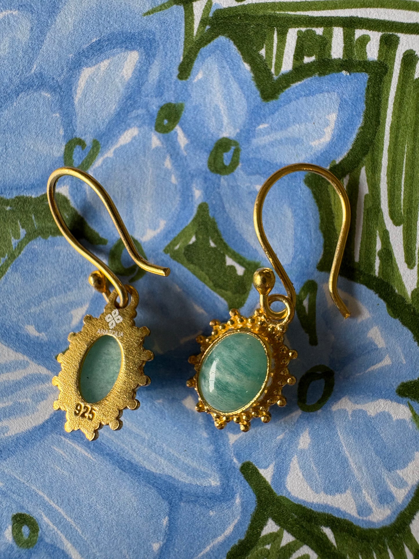 Autour Amazonite Small Drop Earrings