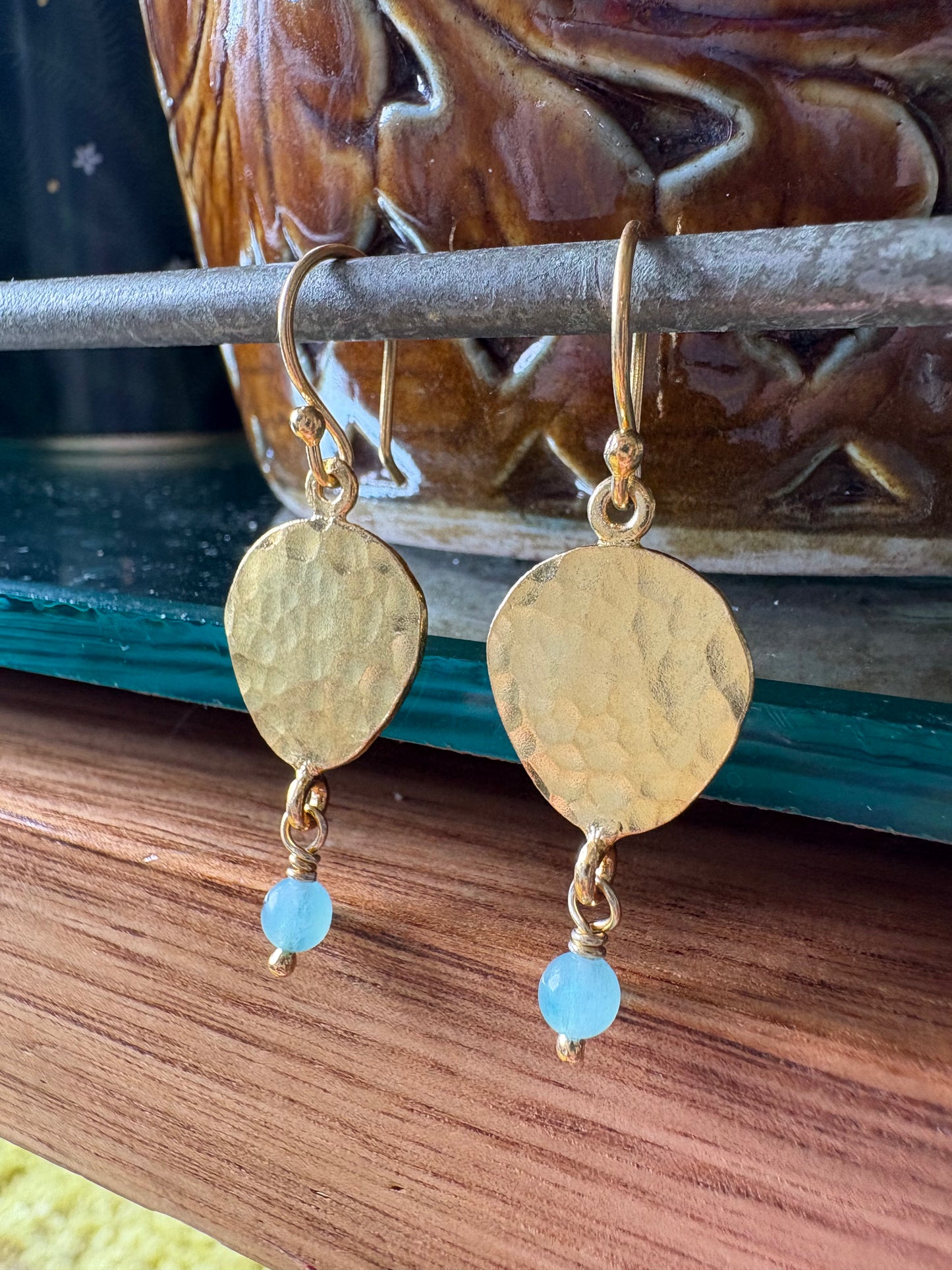 Bahri Drop Earrings with Apatite stone