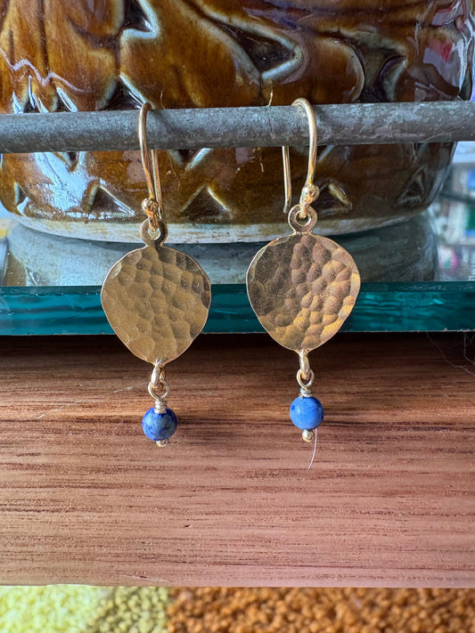 Bahri Drop Earrings with Lapis Lazuli stone
