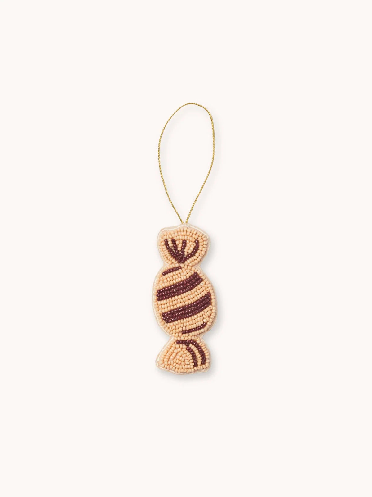 Bonnie and Neil Beaded Bon Bon Decoration - peach