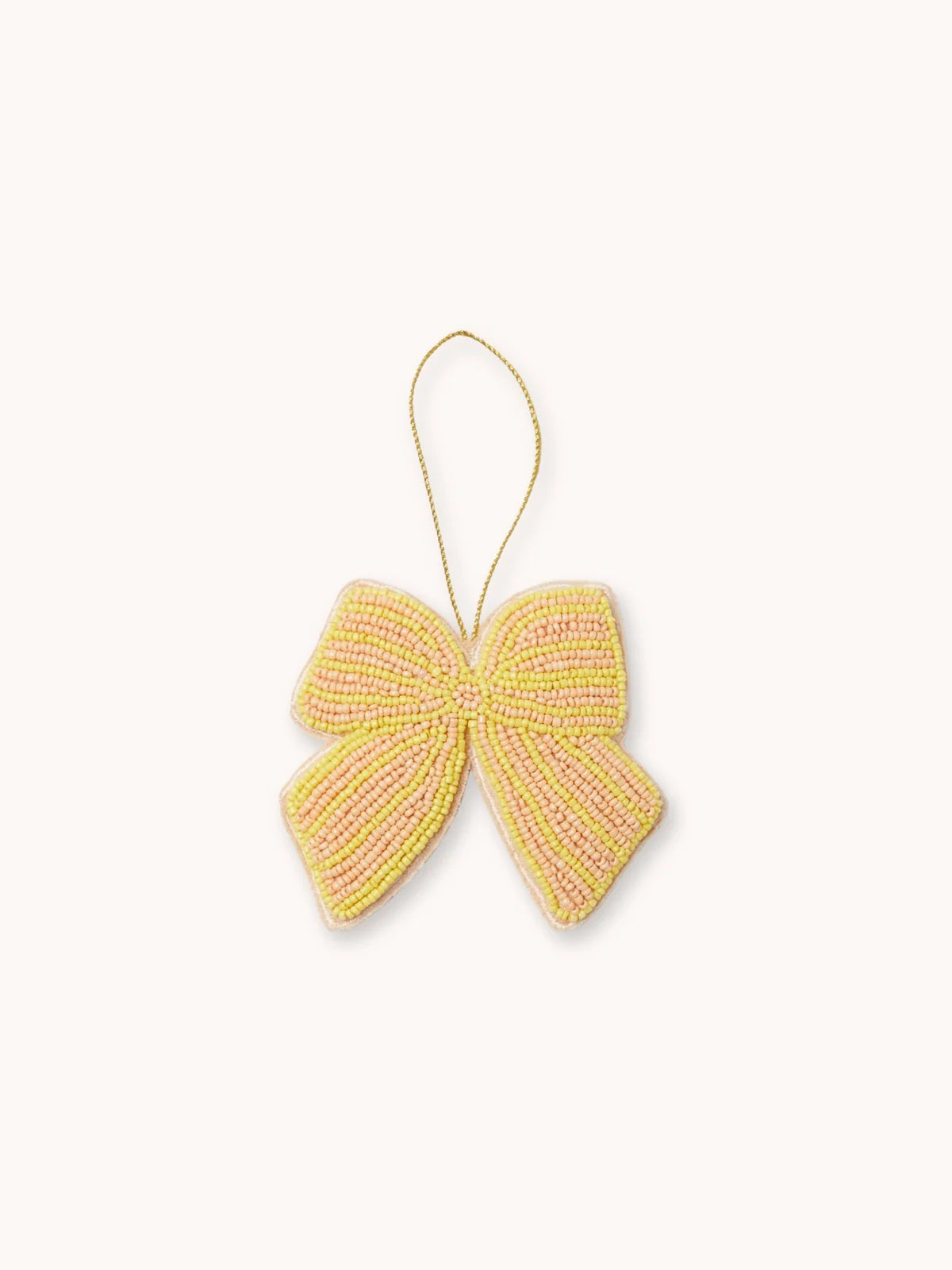 Bonnie and Neil Beaded Bow Decoration - Peach