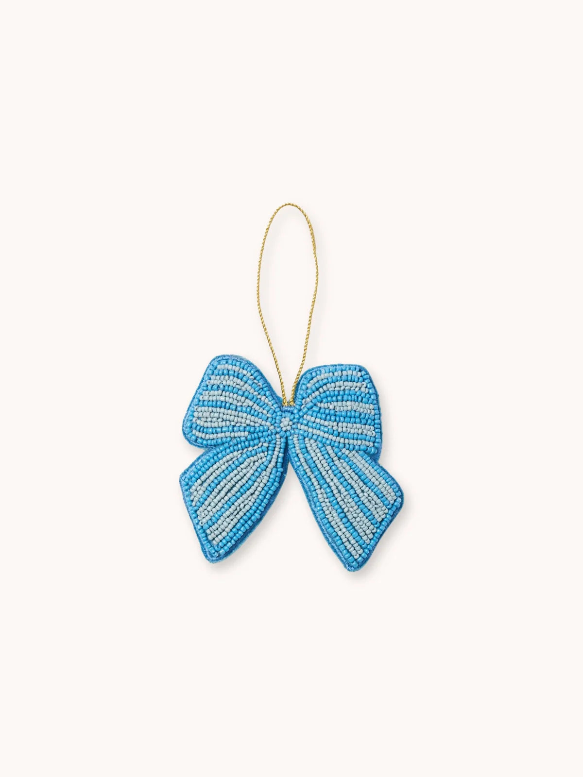 Bonnie and Neil Beaded Bow Decoration - Blue