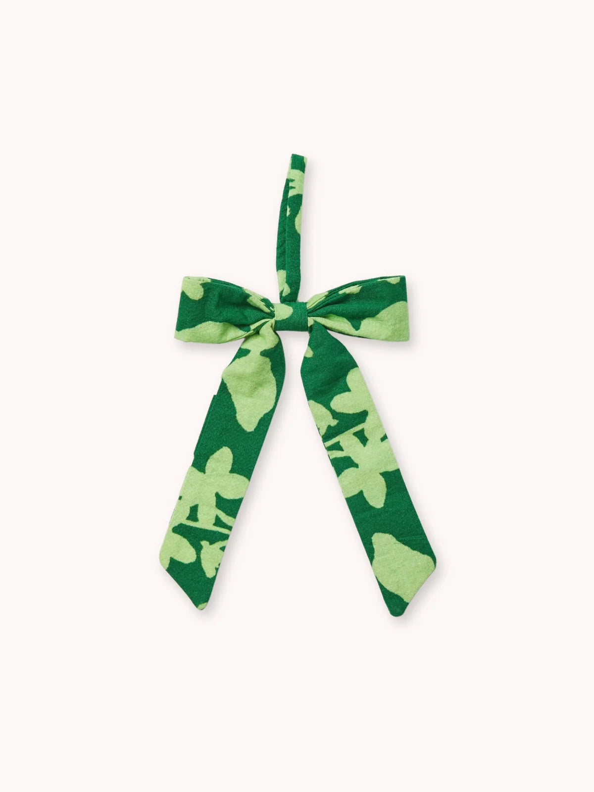 Bonnie and Neil Linen Bow Decoration Set - Green Floral
