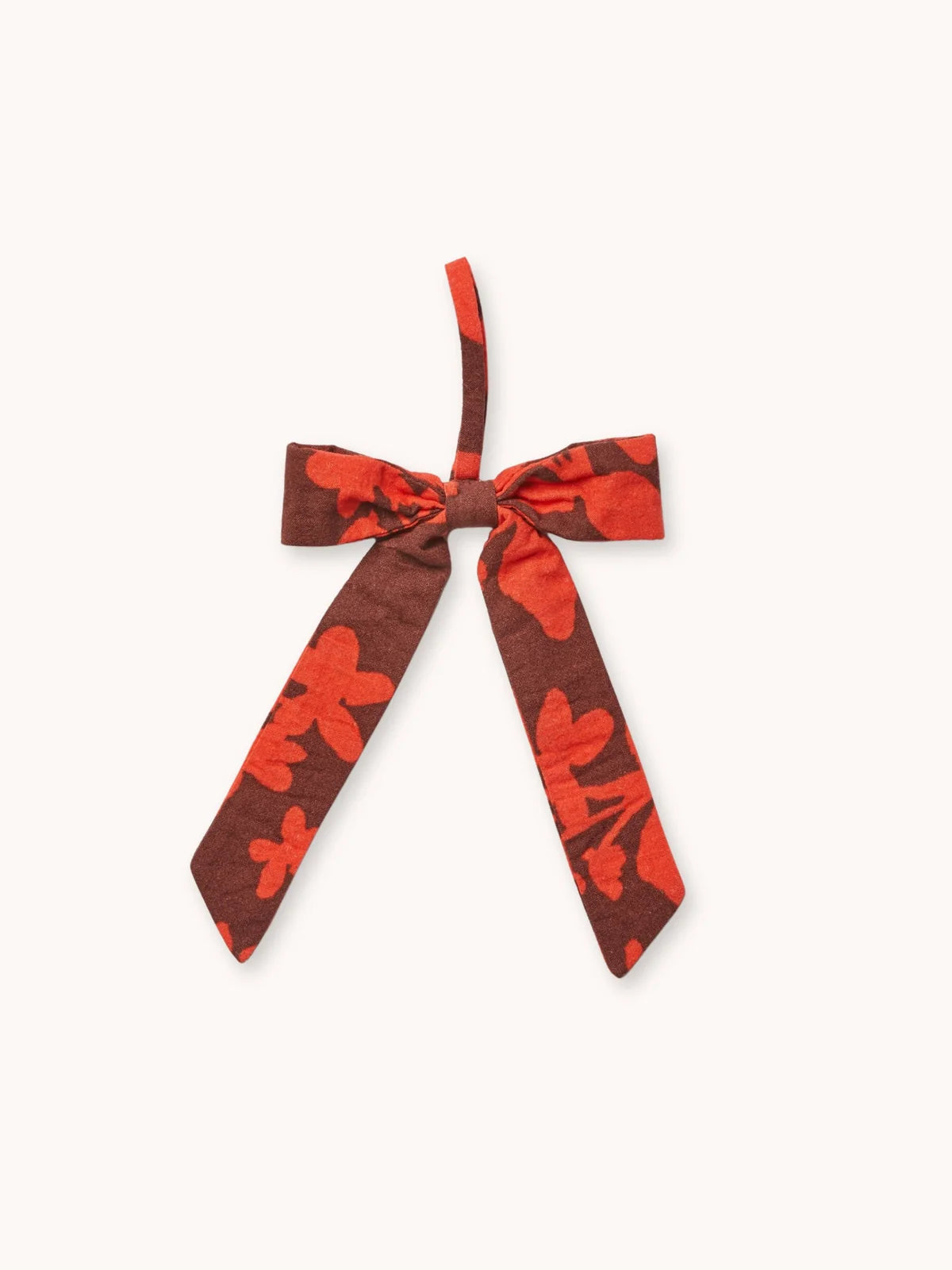 Bonnie and Neil Linen Bow Decoration Set - Rust Floral