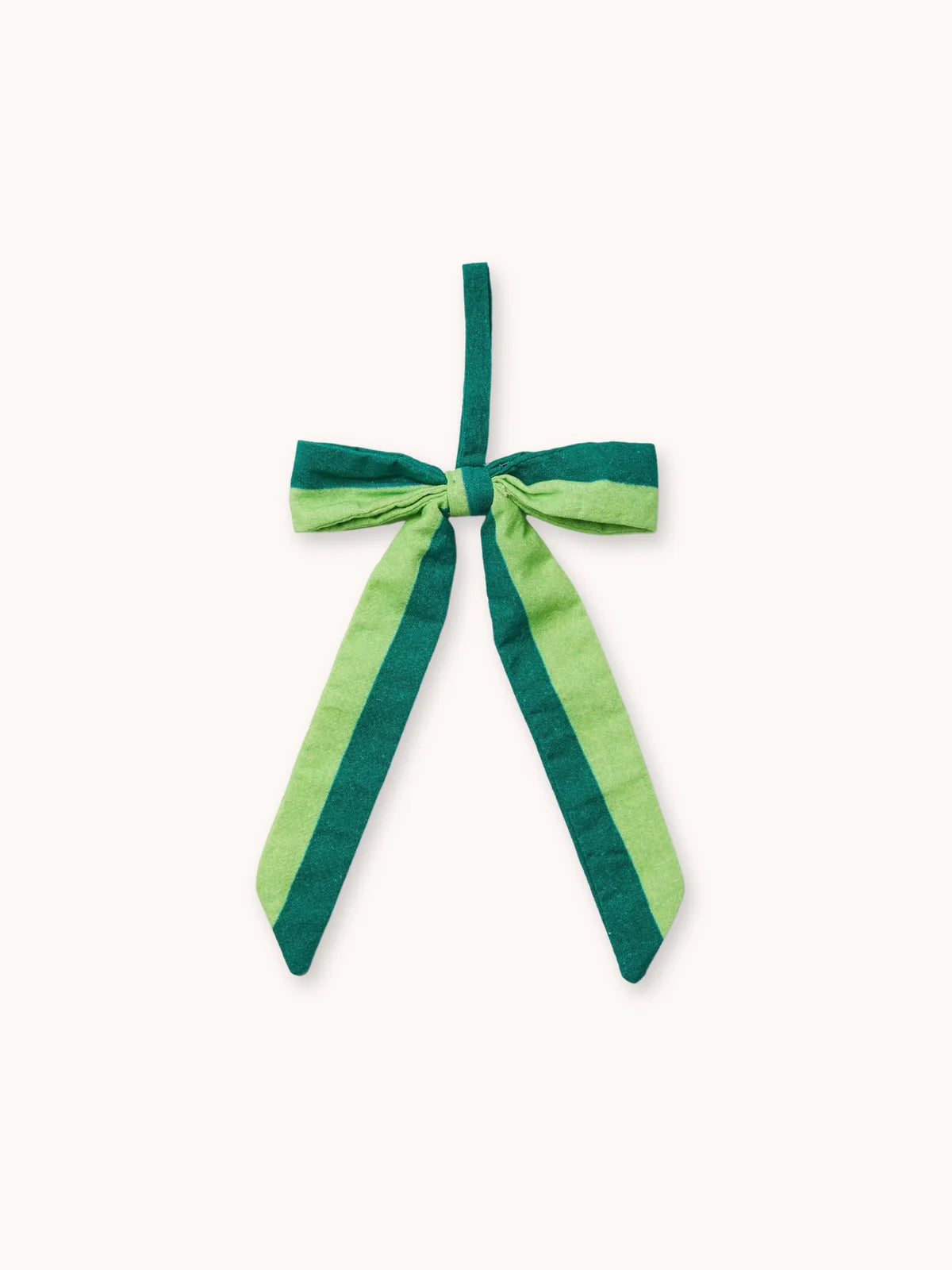 Bonnie and Neil Linen Bow Decoration Set - Green Stripe
