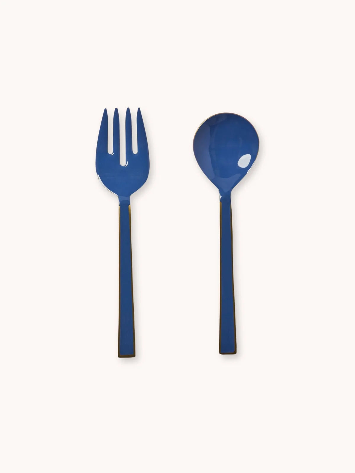 Bonnie and Neil Enamel Salad Servers - Blue