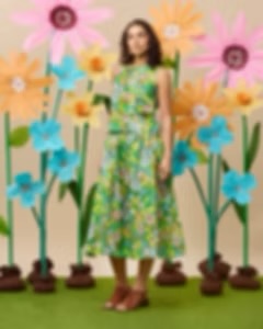 Togetherness Anise Skirt - Flower Kingdom