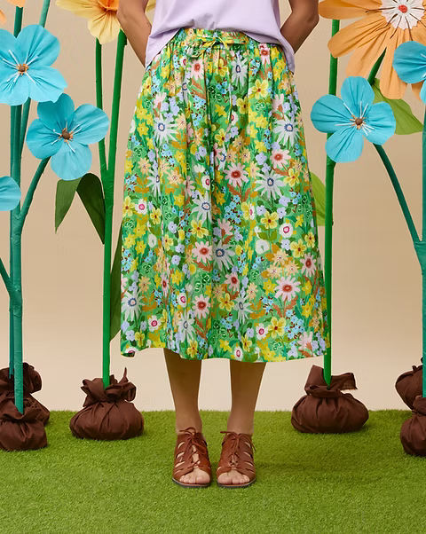 Togetherness Anise Skirt - Flower Kingdom