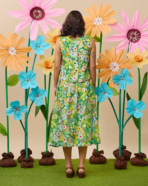 Togetherness Anise Skirt - Flower Kingdom