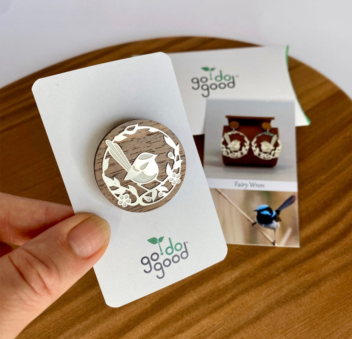 Go Do Good Brooch - Fairy Wren