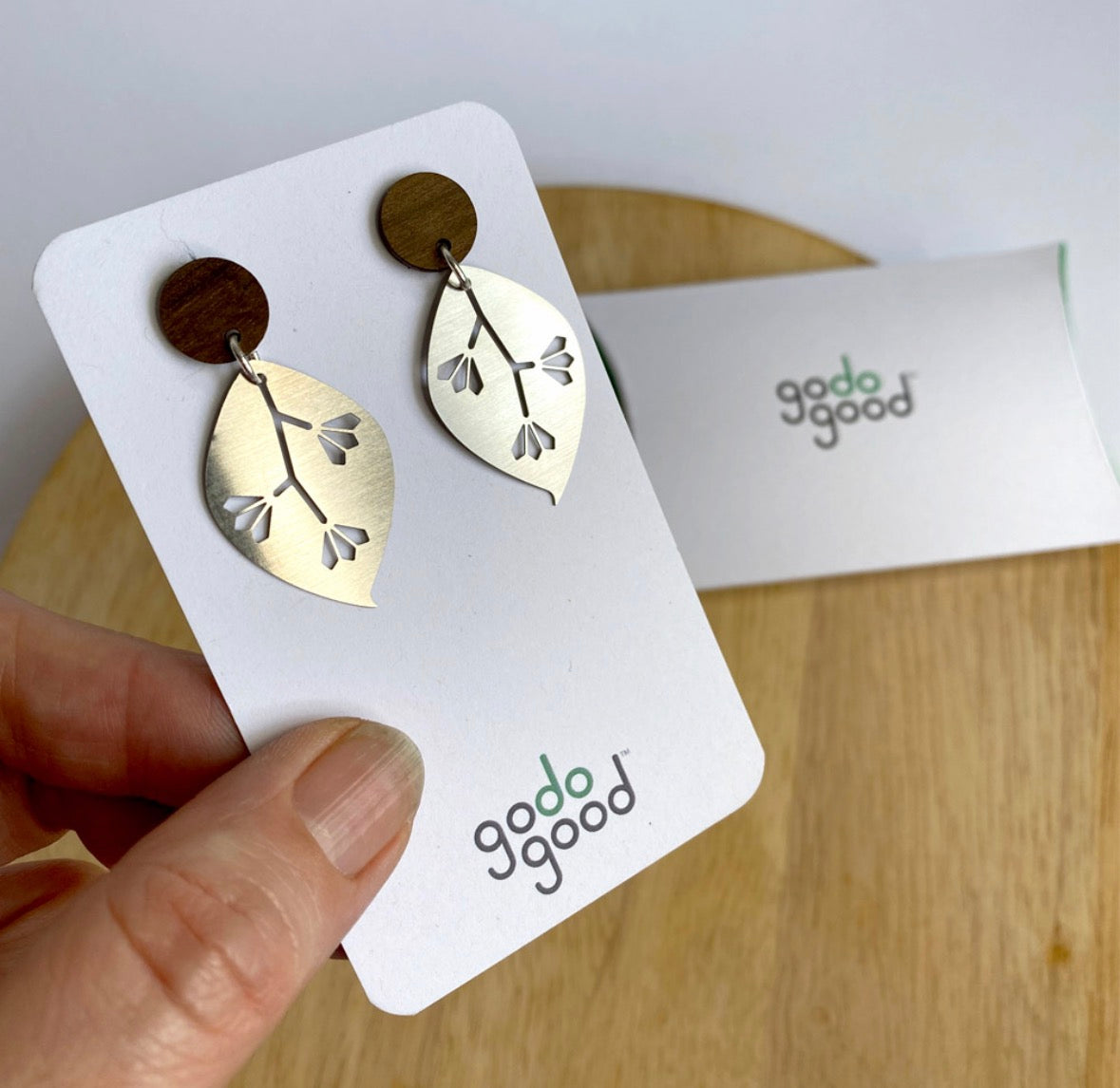 Go Do Good Stud Earrings - Gum Leaves