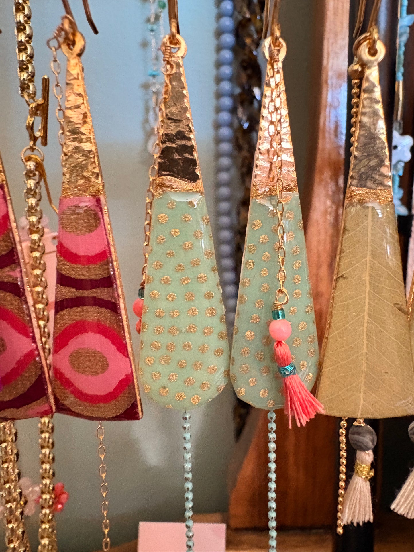 Sosol & Sea Layered Earrings - Mint Spot