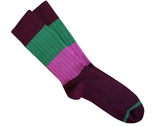 Tightology Chunky Rib Stripe Merino Wool Socks
