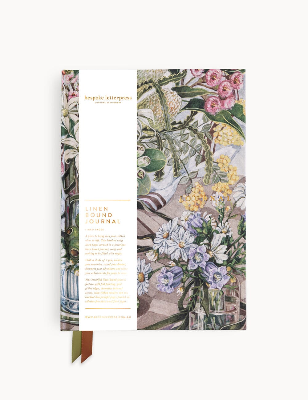 Linen Journal - Bushland Ribbons