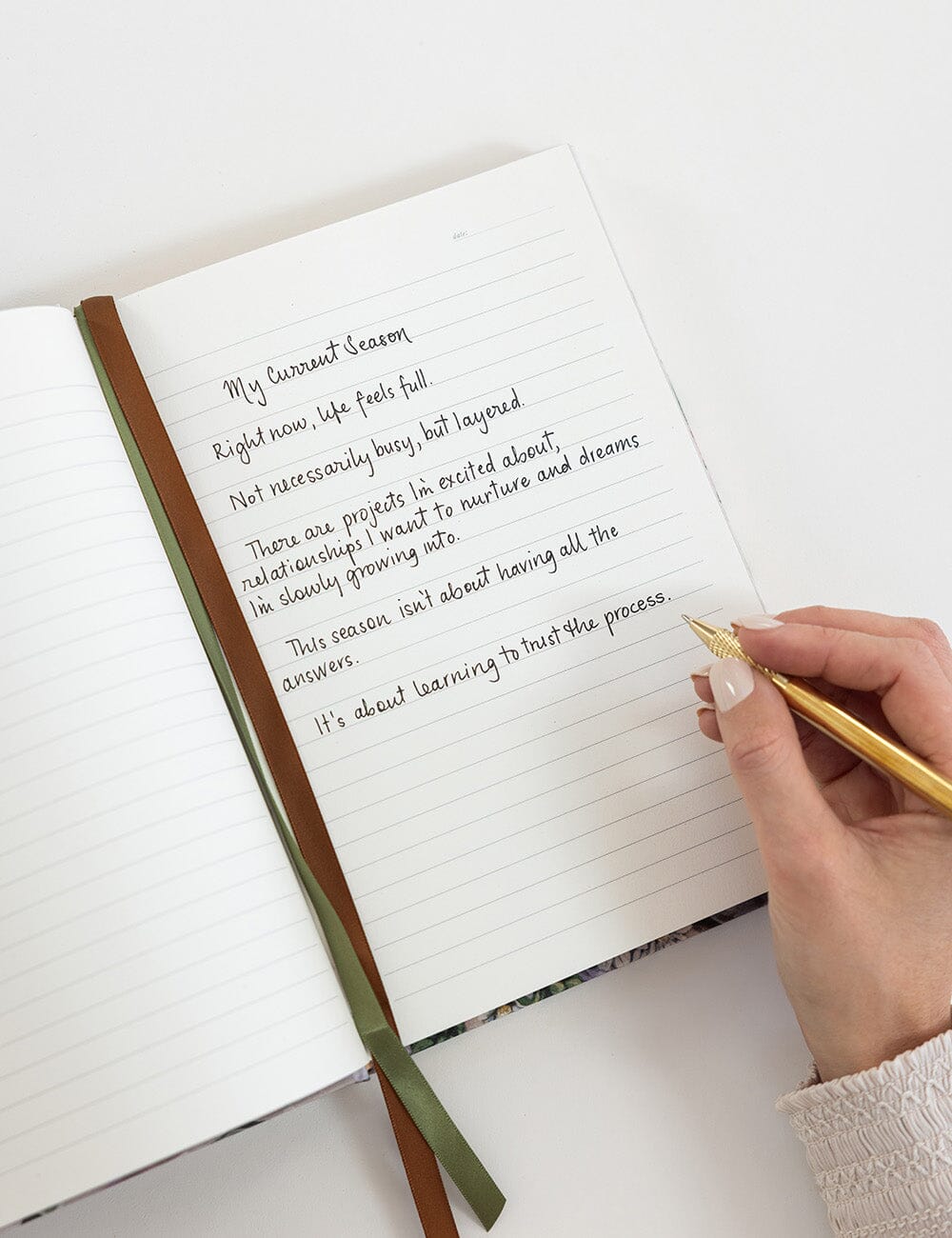 Linen Journal - Bushland Ribbons