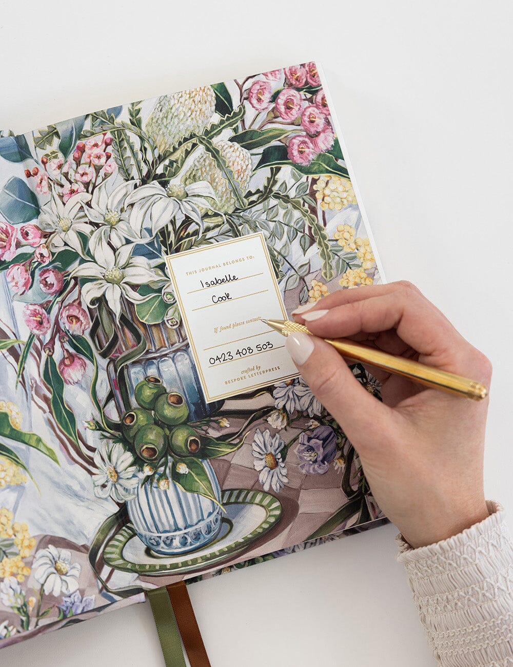 Linen Journal - Bushland Ribbons
