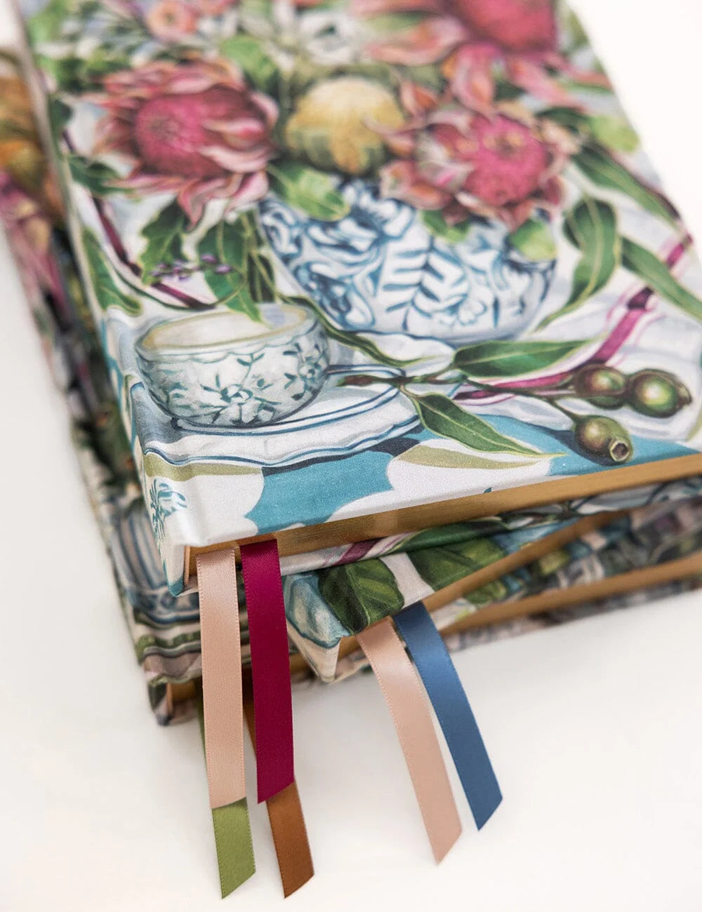 Linen Journal - Waratah in Blue