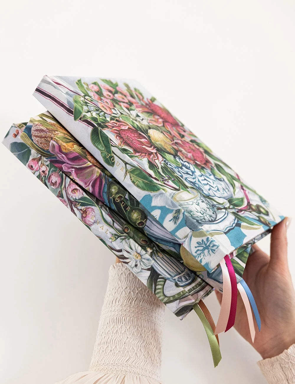 Linen Journal - Waratah in Blue