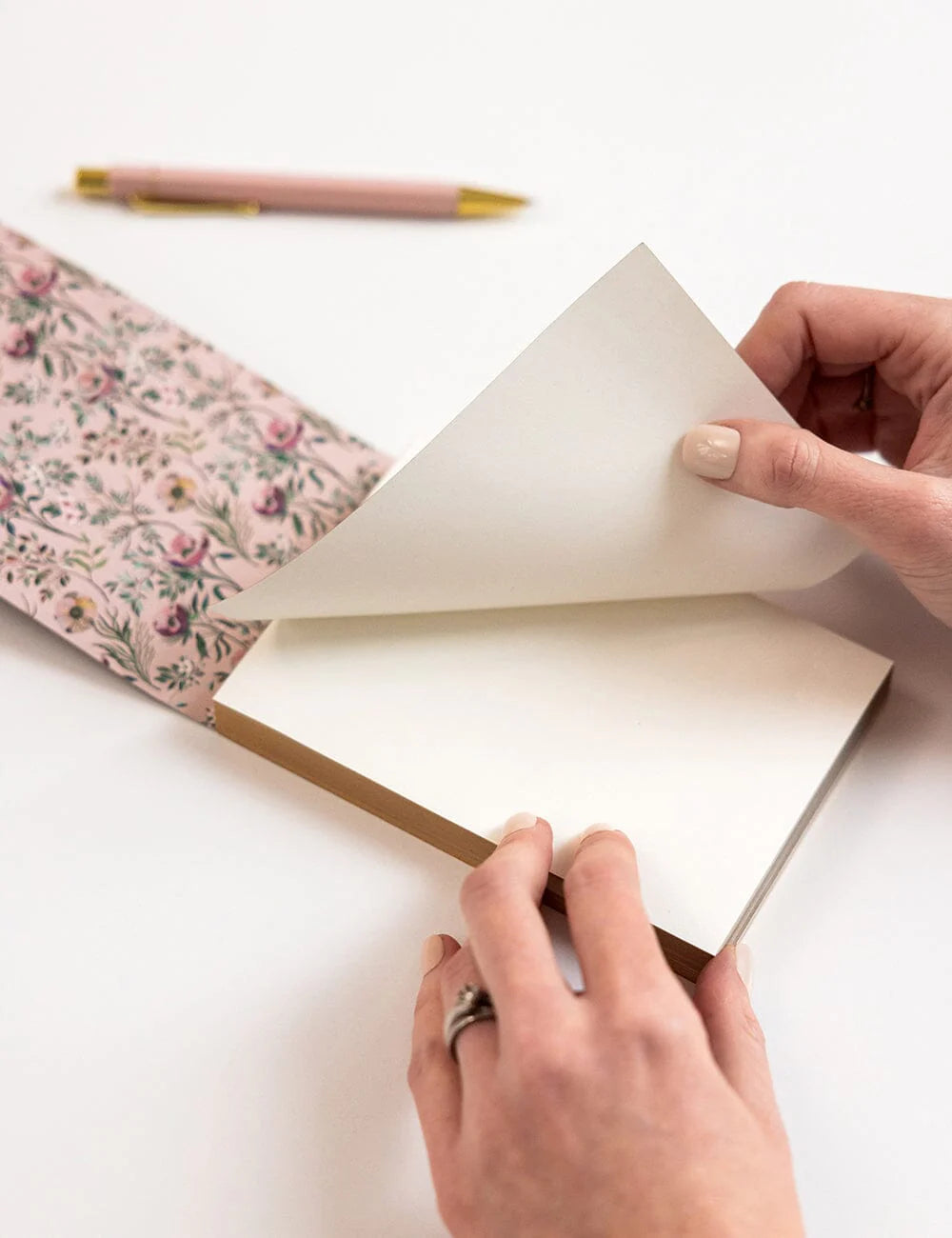 Bespoke Letterpress - Dancing Poppies Notepad Mini Jotter