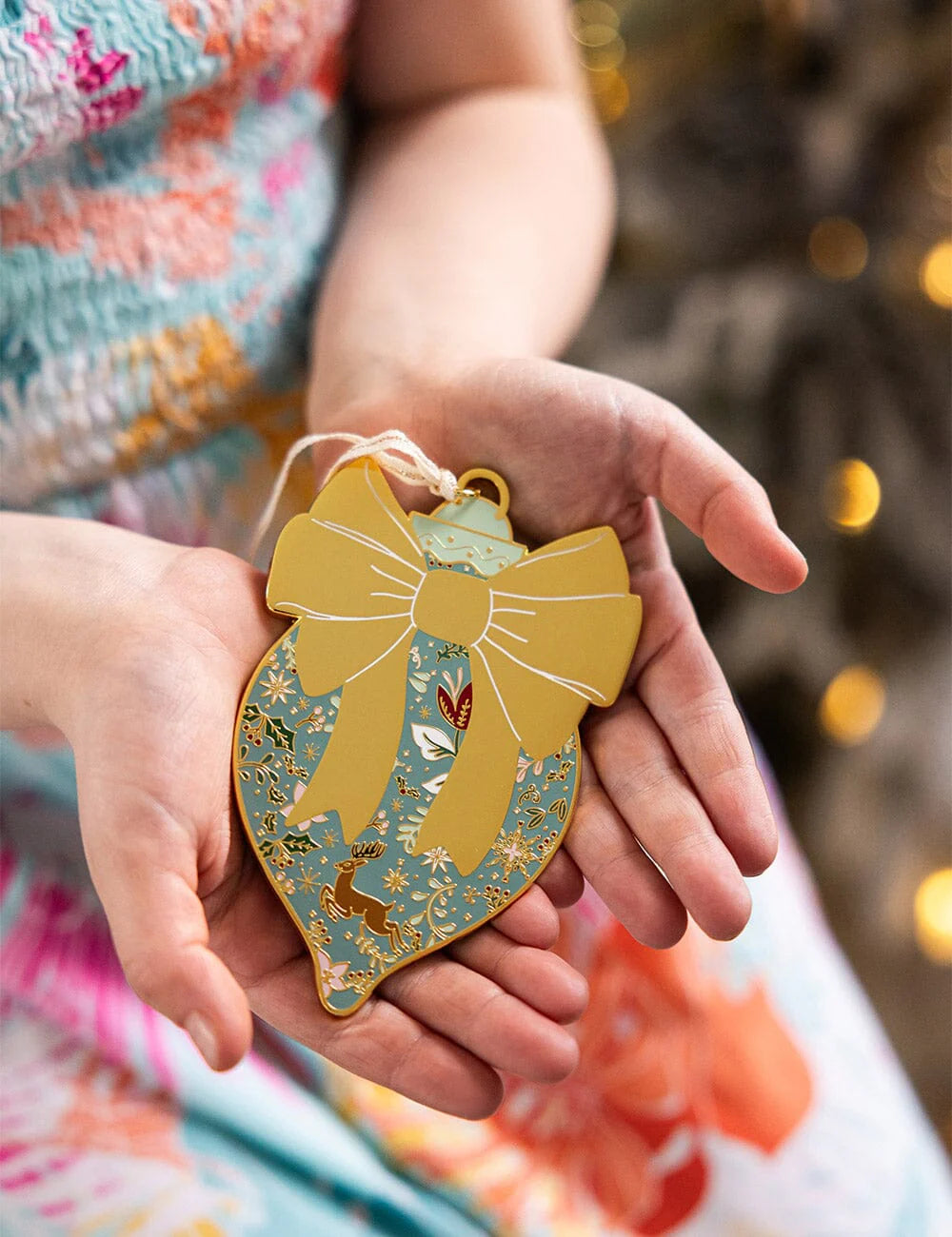 Bespoke Enamel Bow Ornament