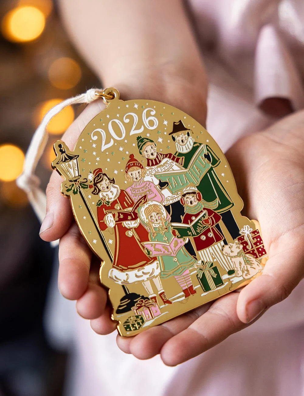 2026 Christmas Carollers Enamel Ornament