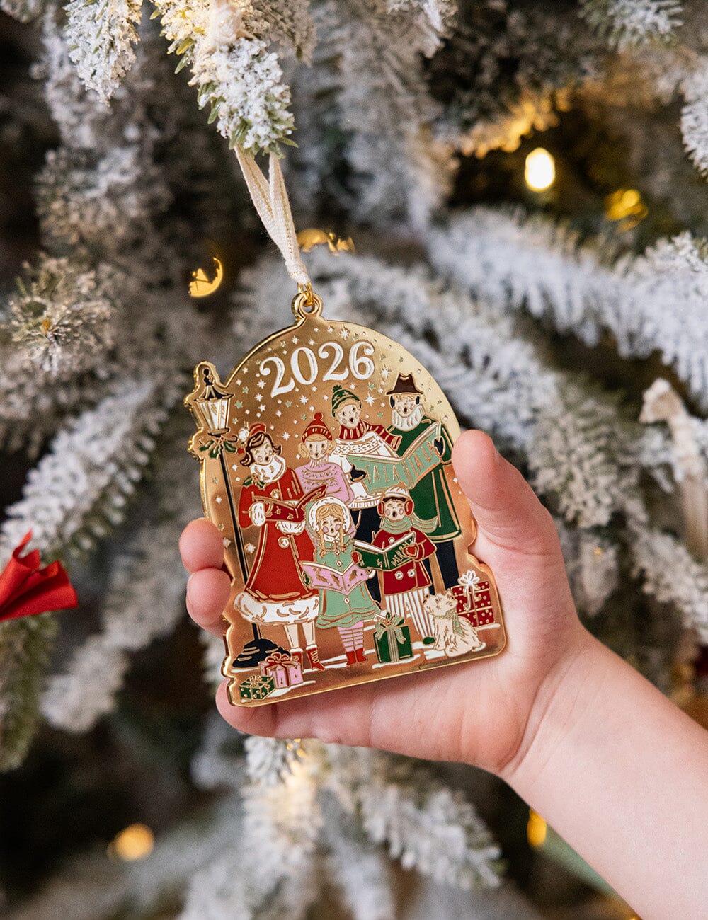 2026 Christmas Carollers Enamel Ornament