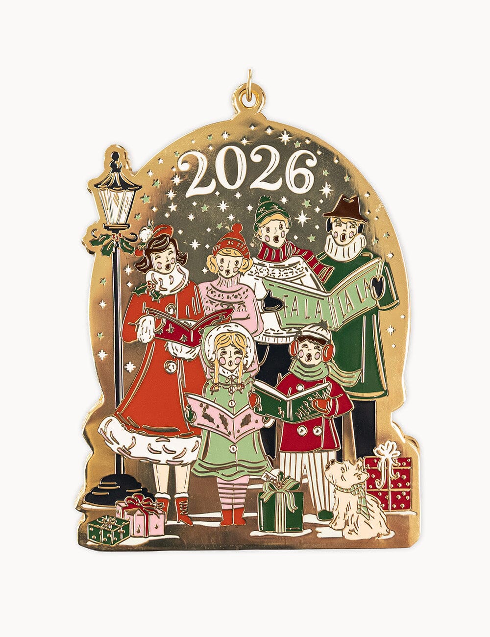 2026 Christmas Carollers Enamel Ornament
