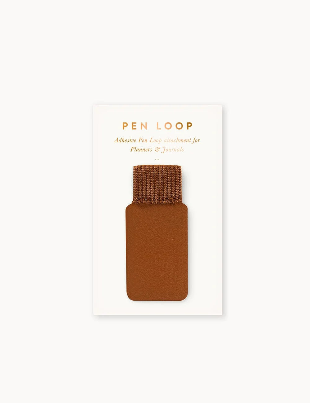 Bespoke Adhesive Pen Loop - Espresso