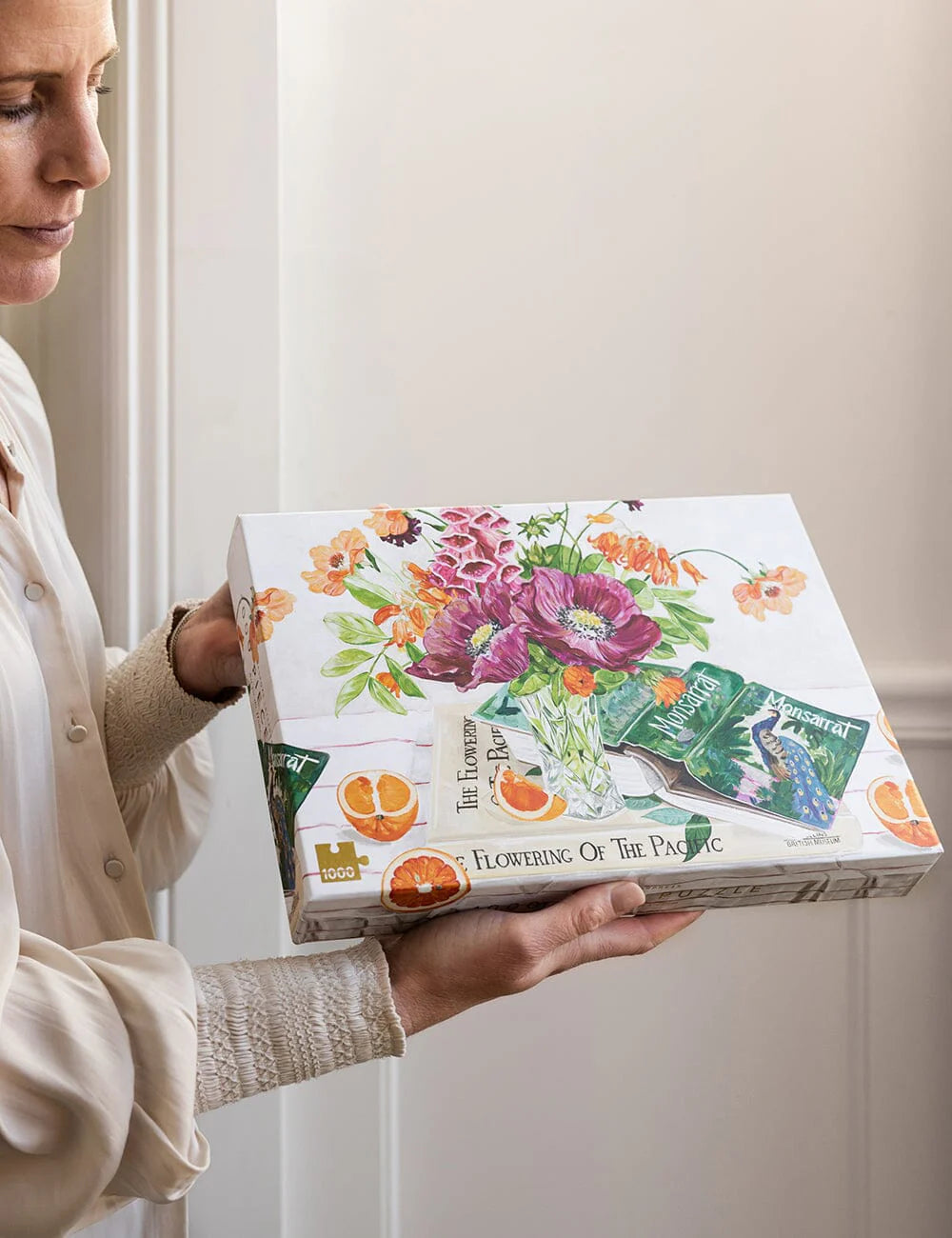 Bespoke 1000 Piece Jigsaw Puzzle - Poppies and Foxglove