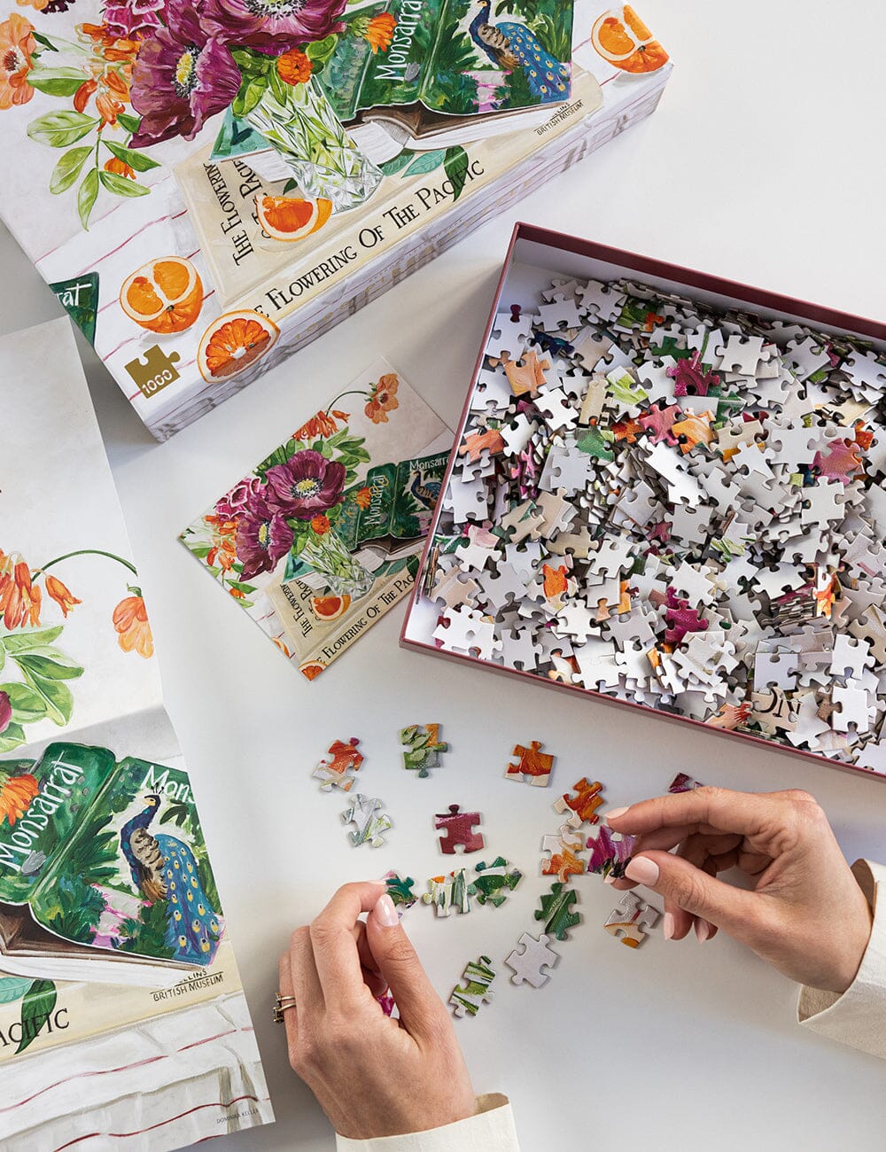 Bespoke 1000 Piece Jigsaw Puzzle - Poppies and Foxglove