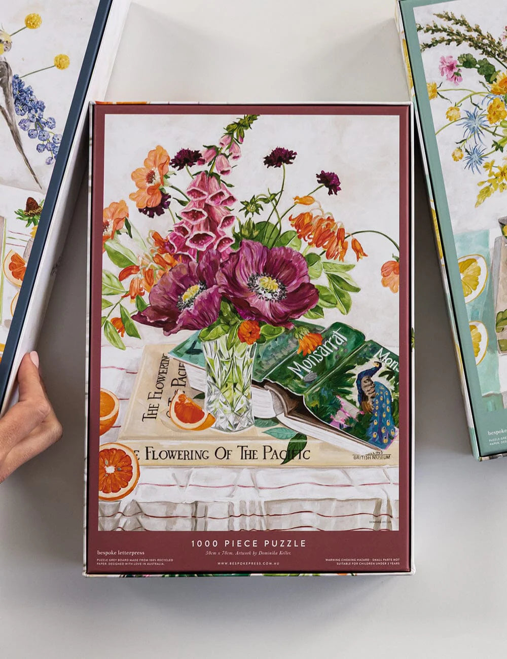 Bespoke 1000 Piece Jigsaw Puzzle - Poppies and Foxglove