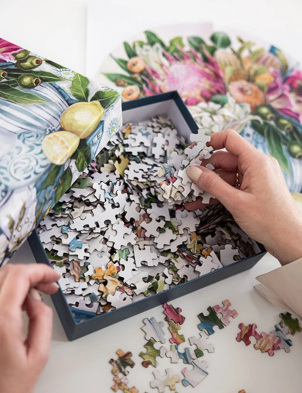 Three Vases with Lemon 500 piece Puzzle