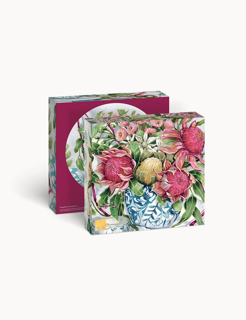 Waratah in Blue 500 piece Puzzle