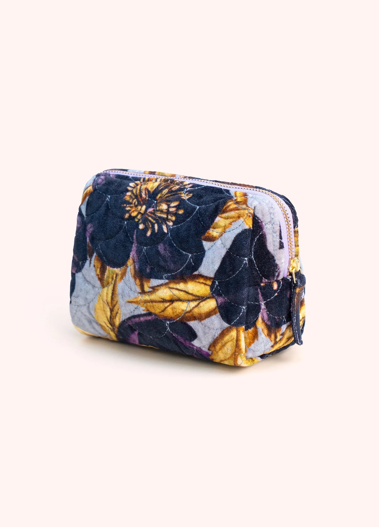 POWDER Quilted Velvet Hellebore Vanity Bag