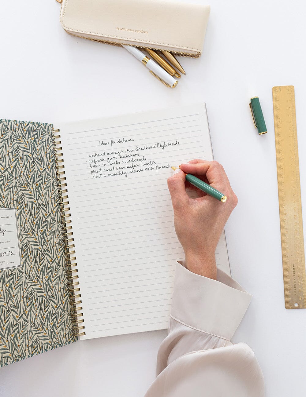 Ringbound A4 Notebook - Golden Wattle