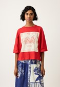 Nancybird Tasmin Boxy Tee - Red Vase