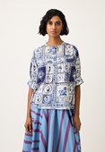 Nancybird Gwen Blouse - Lyon Tile